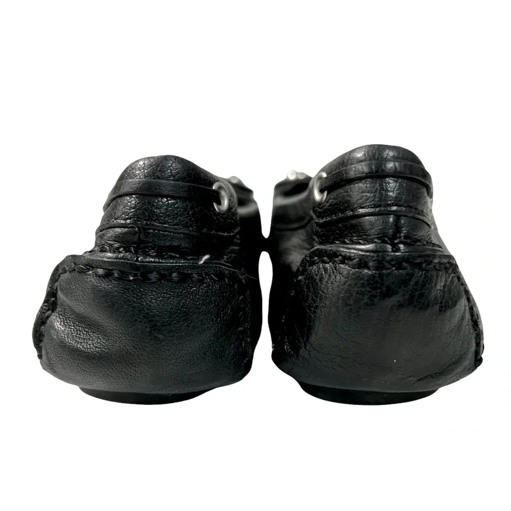 COACH vintage loafer Leather Black Slip On Flats - Picture 6 of 14
